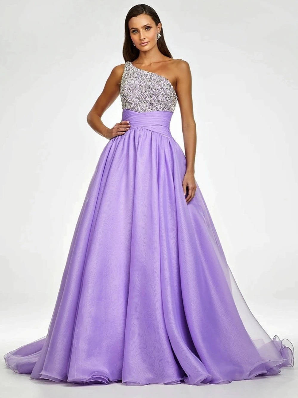 Ashley Lauren Purple Prom Gown Like New